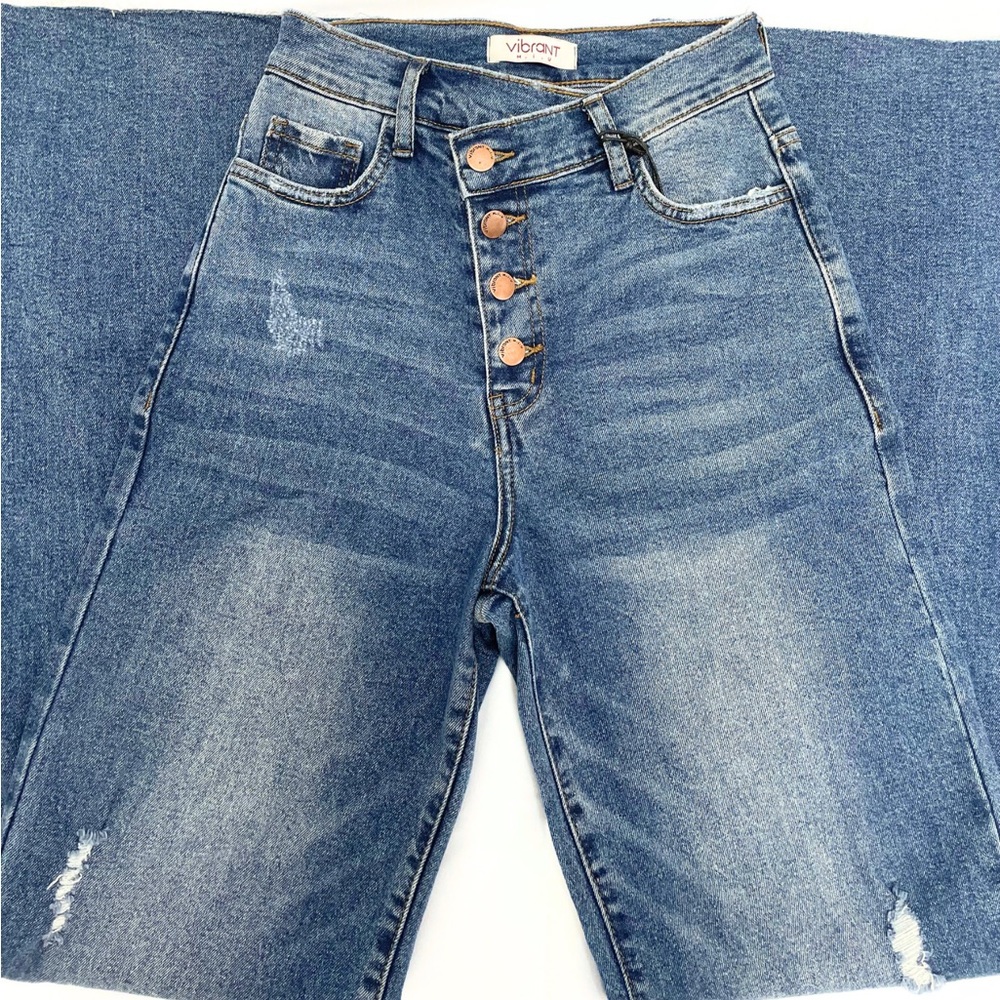 vibrant miu wide leg jeans